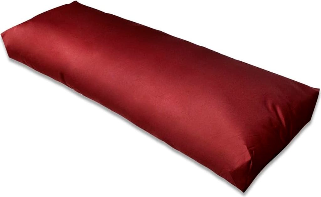 "SALE 2026"Gartenbankauflage - CLORIS - Gepolstertes Rückenkissen Weinrot 120x40x10cm NEU374264 - Gartenmöbelauflagen