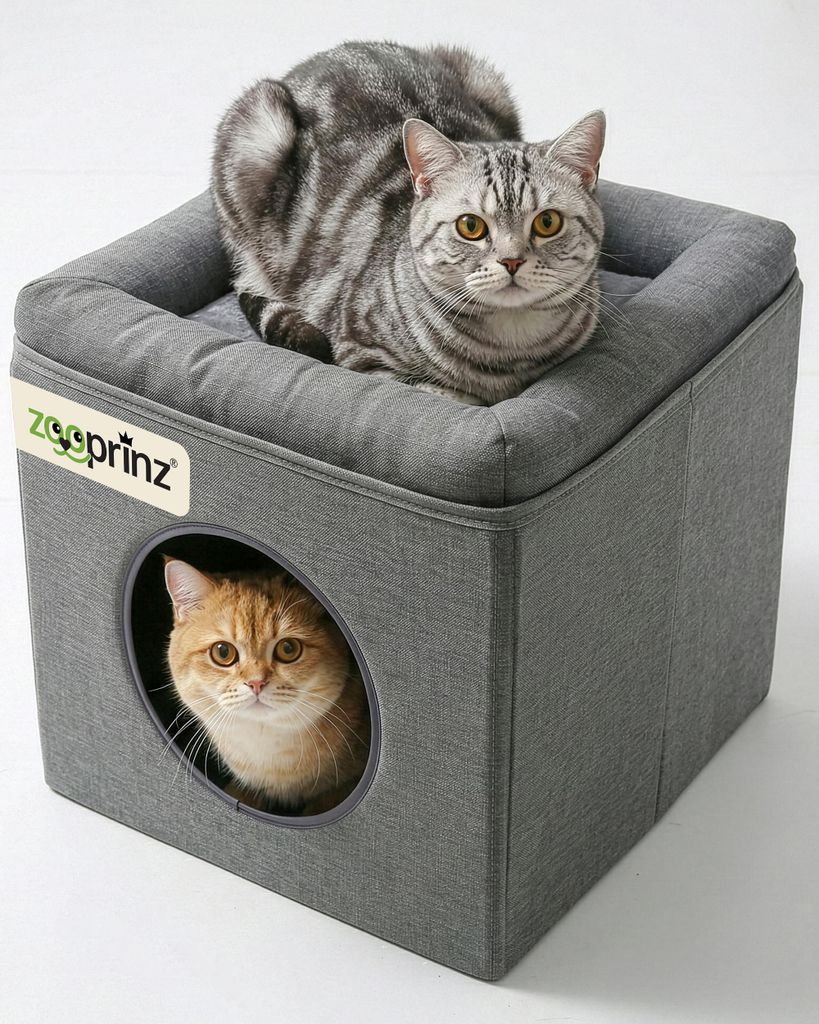 Katzenhöhle Katzenhaus Katzenbett zooprinz Milo | Plüsch | Produktbild 