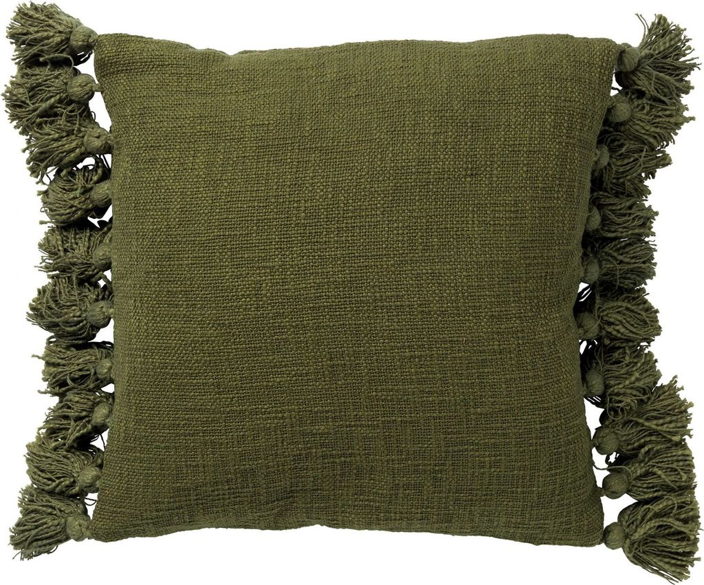 Dutch Decor Dekokissen Ruby 45x45 cm Grün Unifarben