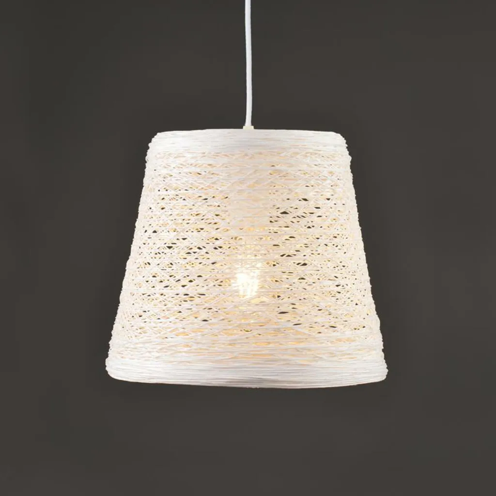 Luminaire Suspendu Prim SU04PWH Blanc Idéal pour Cuisine et Table
