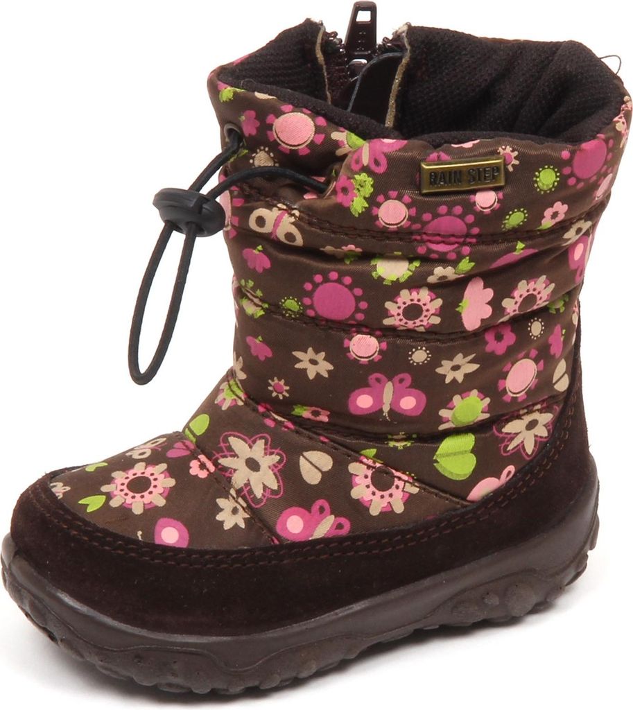 E3548 After-Ski-Stiefel Baby Mädchen braun NATURINO RAIN STEP Baby Boot