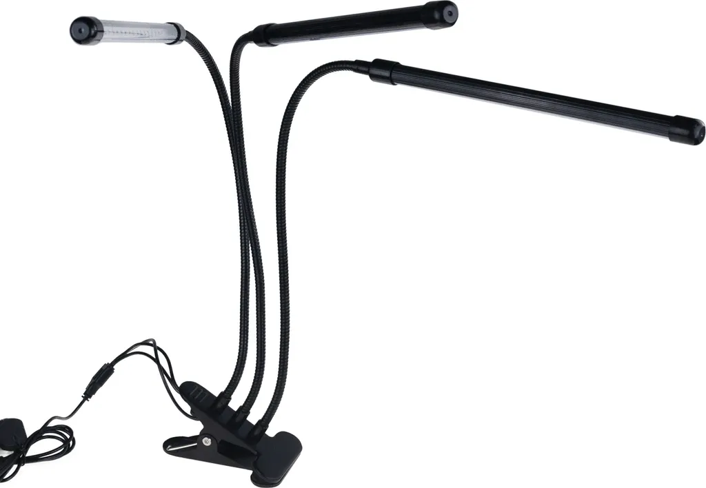 Lampe horticole 60 LED télécommandée avec bras orientable noir - 3