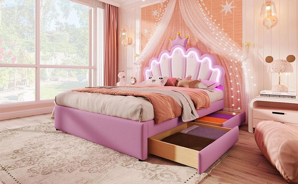 okwish Dětská postel platforma 140×200 cm s laťovým roštem, Obrázek produktu 