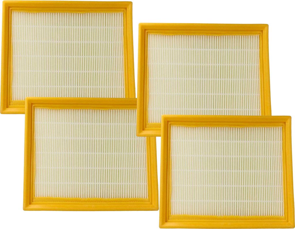 vhbw Staubsaugerfilter kompatibel mit Lidl Parkside Performance PPWD 30 B2 Staubsauger - HEPA-Filter Gelb Weiß