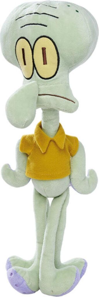 A plush toy of Squidward Tentacles from SpongeBob SquarePants.