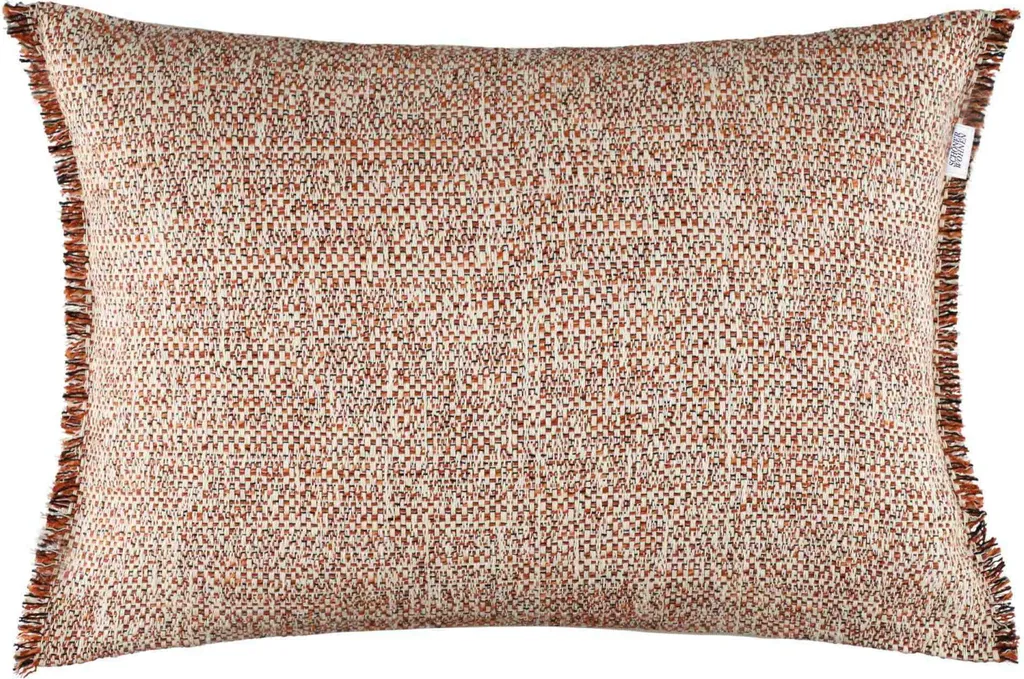 Coussin décoratif rectangulaire 38x58 cm orange VOYAGE pour salon