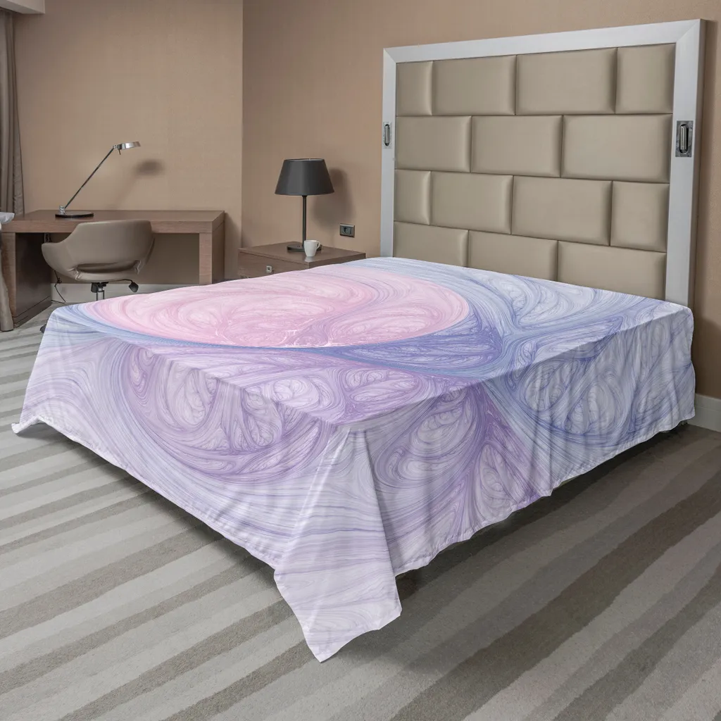 Drap Décoratif pour Lit Double Motif Étrange et Coloré 244x205cm