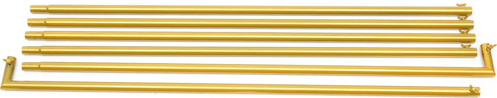 Support arche décorative dorée 2m pour fleurs et ballons de cérémonie - 4
