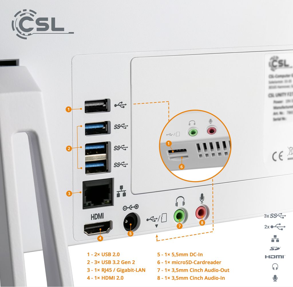 All-in-One-PC CSL Unity F27W-ALS / 2000 GB / 32 GB RAM / Produktbild 4