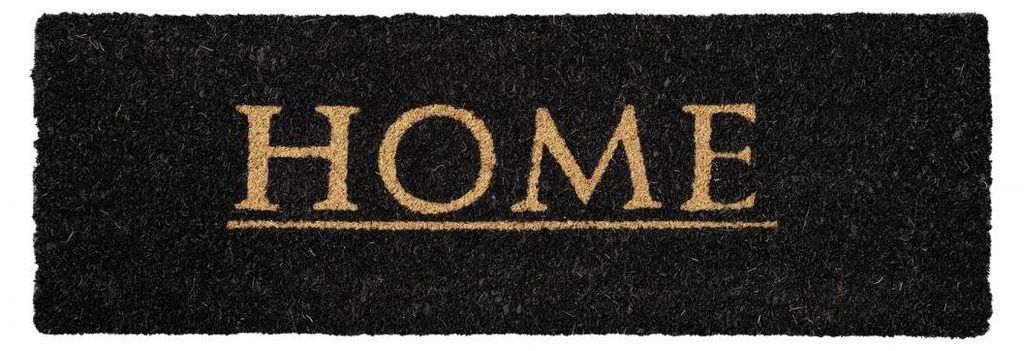 Fußmatte mit grafischem Schriftzug-Motiv, gewebt mit Relief, HOME 1