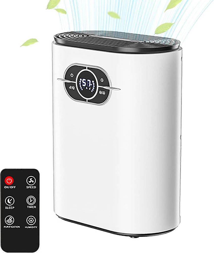 Tragbarer Luftentfeuchter mit 1200 ml Tank, automatischer Neustart & Schlafmodus – ideal für Badezimmer, Keller & Wohnmobile