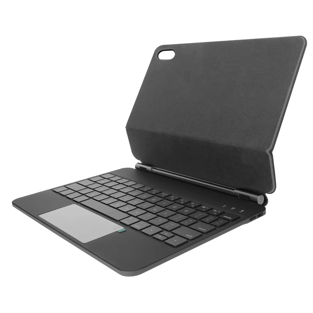 Tastiera QWERTY Bluetooth nera per iPad A16 / 10,9 2022, copertura magnetica