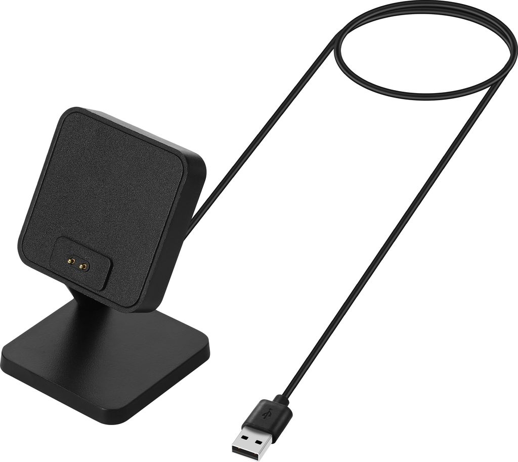 kwmobile USB Ladegerät kompatibel mit Xiaomi Redmi Watch 4 / Redmi Watch 5 / SmartBand 10 9 8 - USB Kabel Charger Stand - Smart Watch Ladestation -