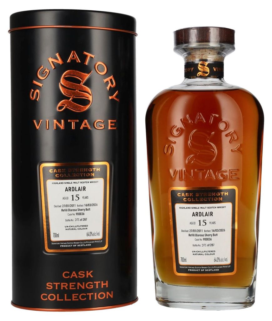 Signatory Vintage ARDLAIR 15 Years Old Refill Oloroso Image du produit 