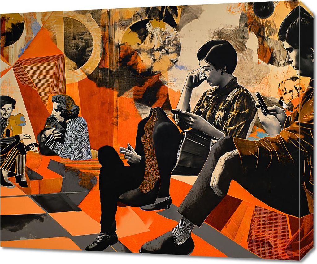 Bild 60x50cm Raum für Dialog