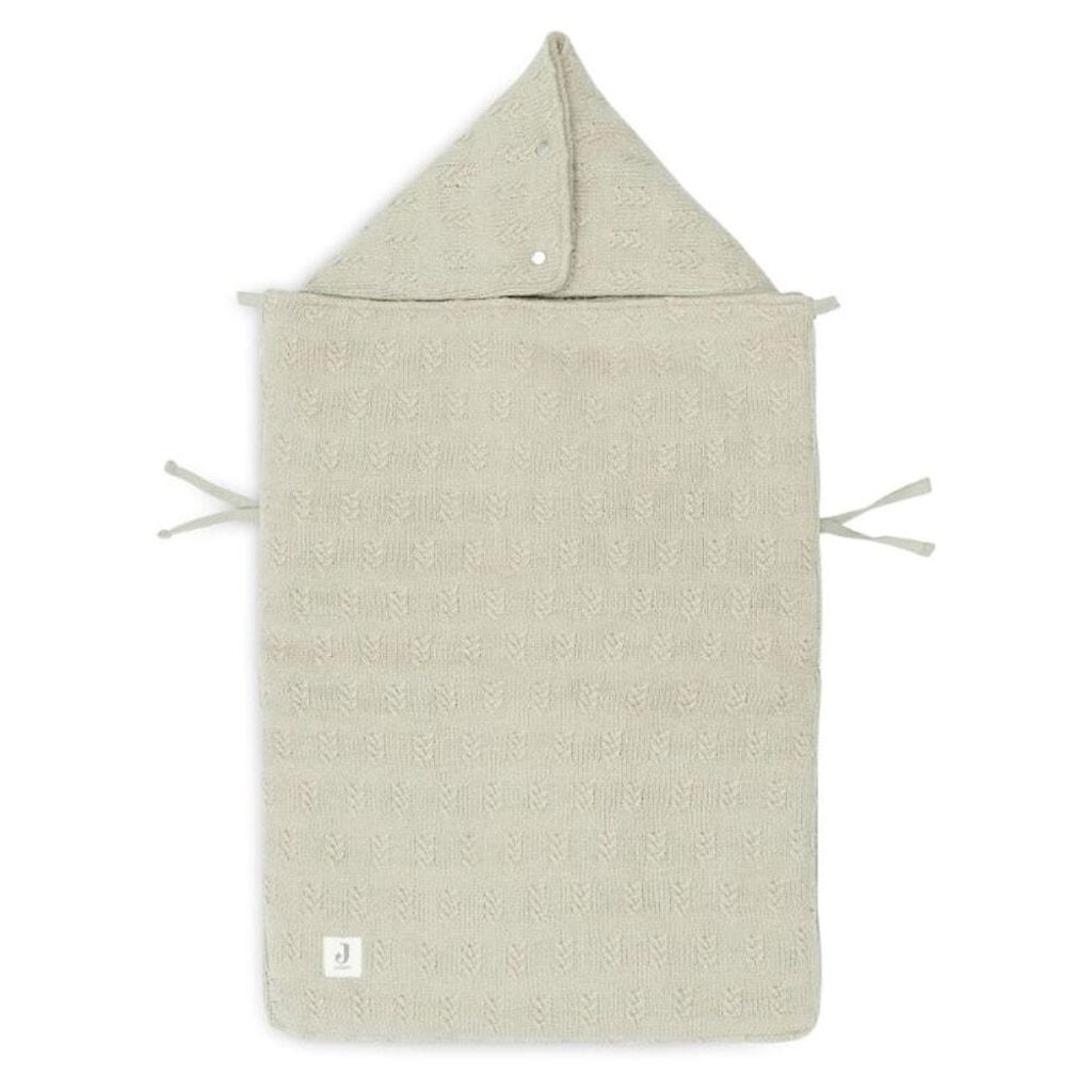 Jollein Fußsack für Autositz und Kinderwagen Grain Knit - Olive Green