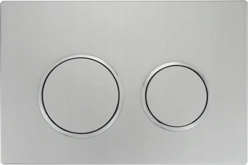 Bouton Chasse d'Eau Fenix07xS Double Touche Chromé Mat - Ref 600702