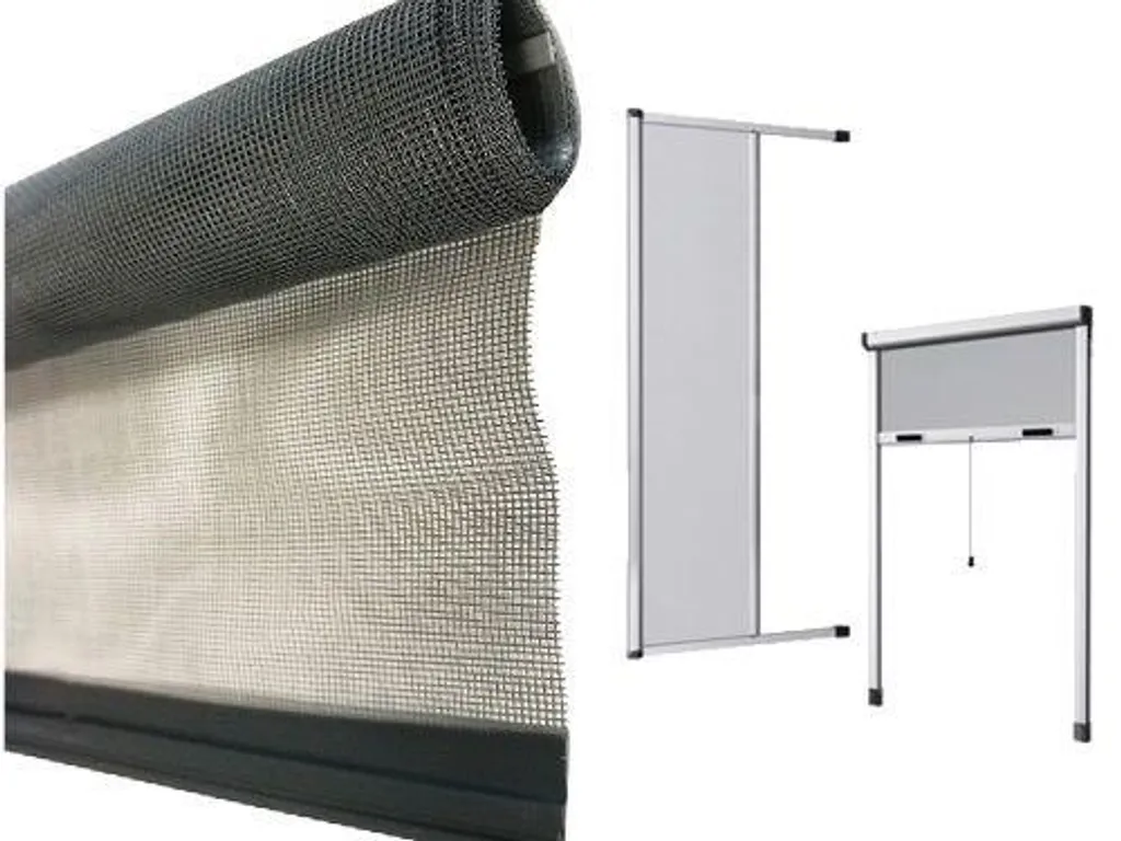 Moustiquaire fibre de verre Stop Inset 140x170 cm - Maille verticale grise