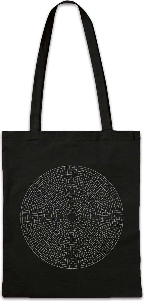 Urban Backwoods Circle Maze III, Stofftasche, Farbe: Schwarz