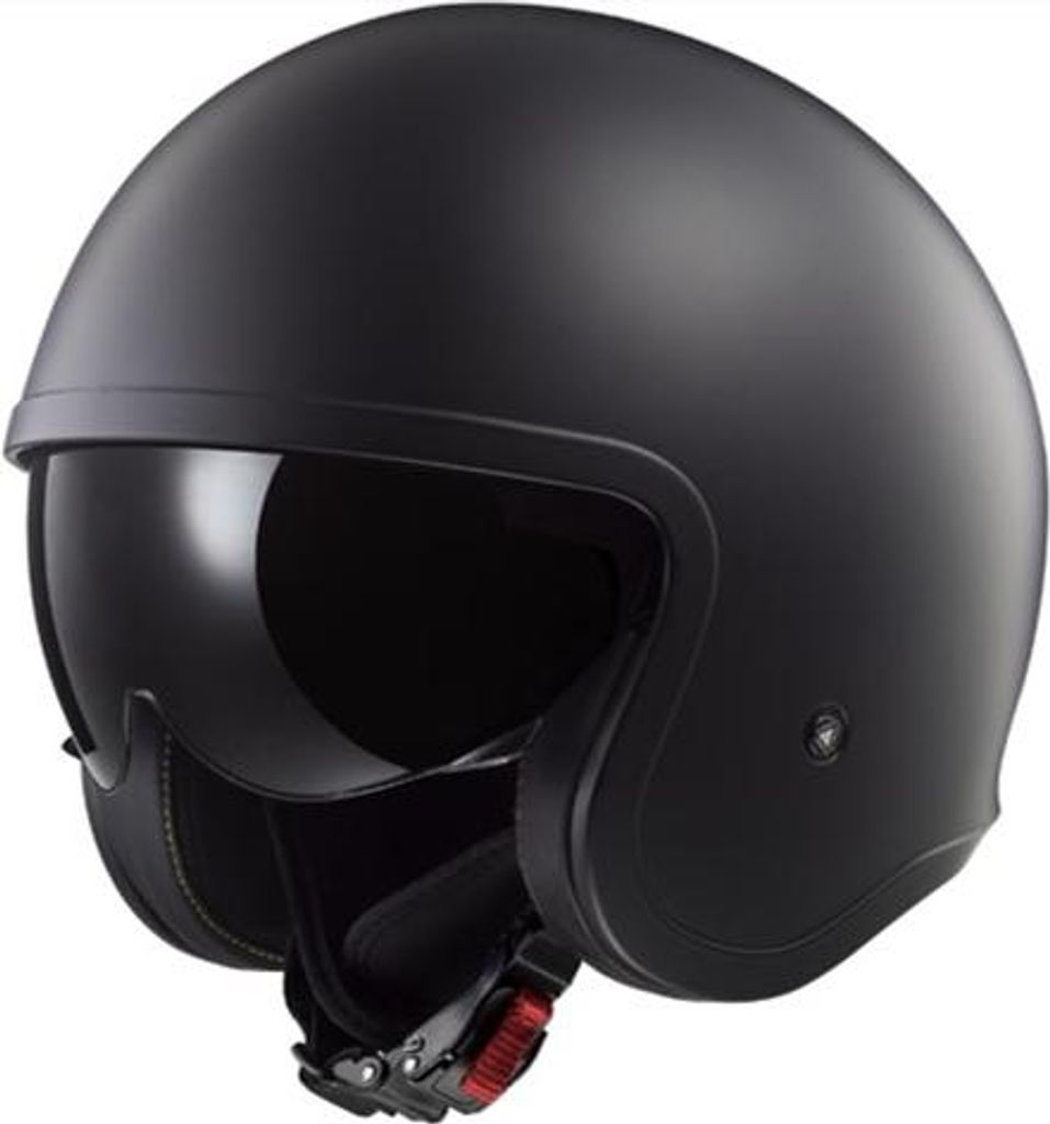 LS2 Jethelm OF599 Spitfire II S Schwarz matt Solid