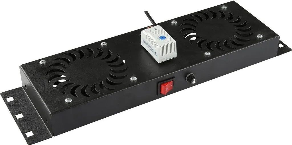 Lanview Kit Ventilazione Rack 2 Ventole Termostato Analogico 1U