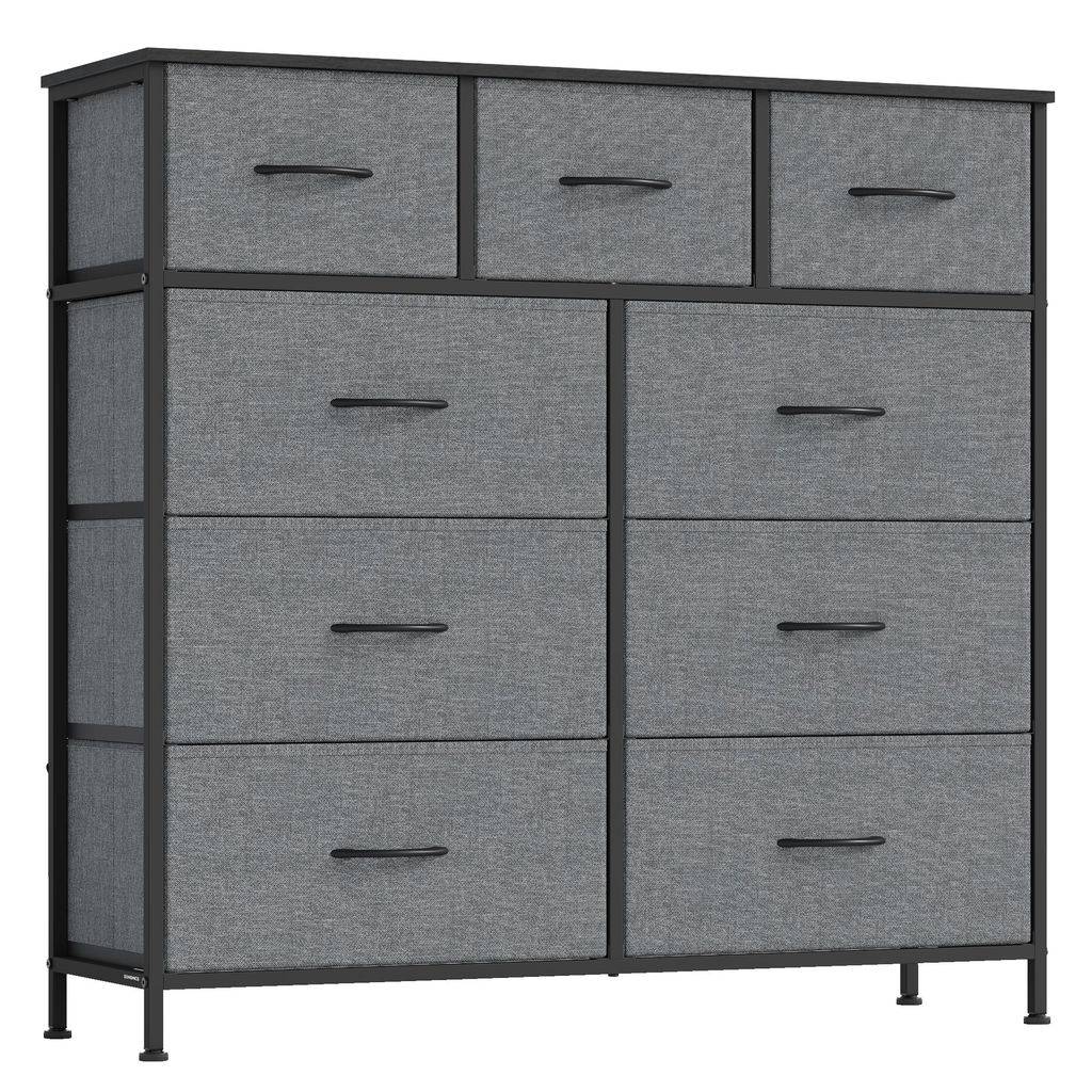 SONGMICS Kommode, Schrank, 9 Stoffschubladen, für Produktbild 
