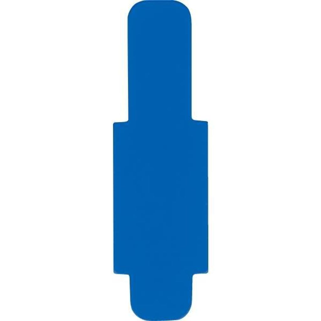 LEITZ Stecksignal 50ST blau Hartfolie 10 mm überstehendB12xH40mmzu