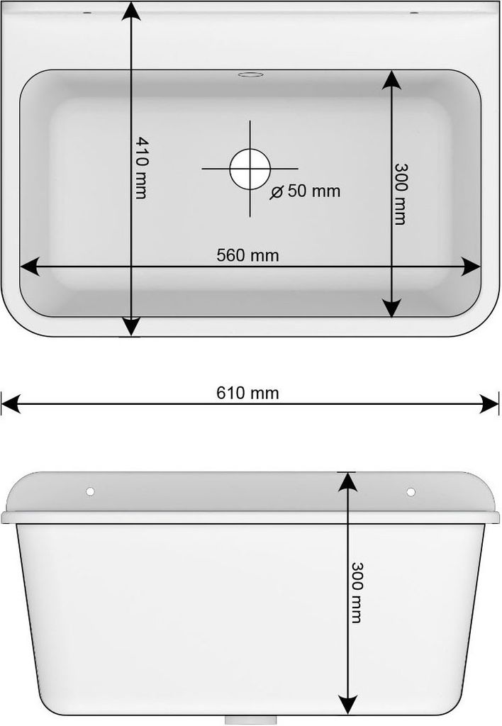 Granitan | Drez LARGE - 61x41 cm - sivý - odolný voči Obrázok produktu 12