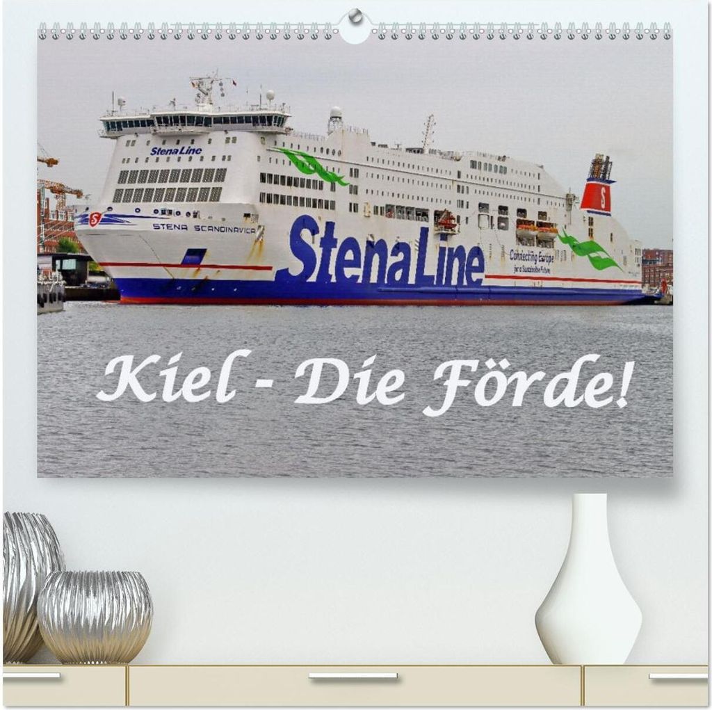 Kiel - Die Förde! (hochwertiger Premium Wandkalender 2026 DIN A2 quer), Kunstdruck in Hochglanz