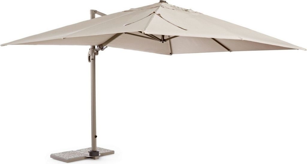 Ampelschirm Saragozza 400 x 300 x 275 cm Aluminium