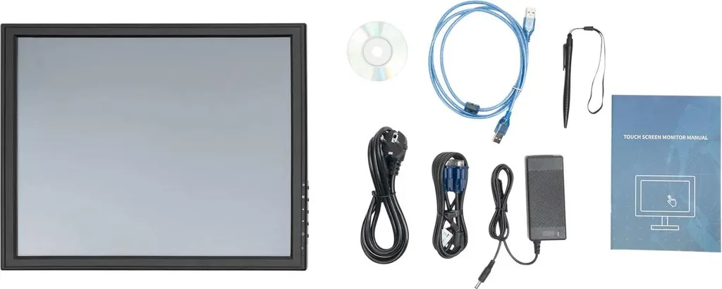 Moniteur tactile de caisse 43 cm résolution 1280x1024 boîtier noir