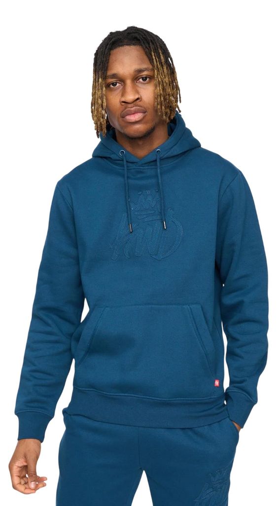 Kings Will Dream - "Tonally" Kapuzenpullover für Herren, angerautes Fleece, Übergroß BG2511 (M) (Petrol)