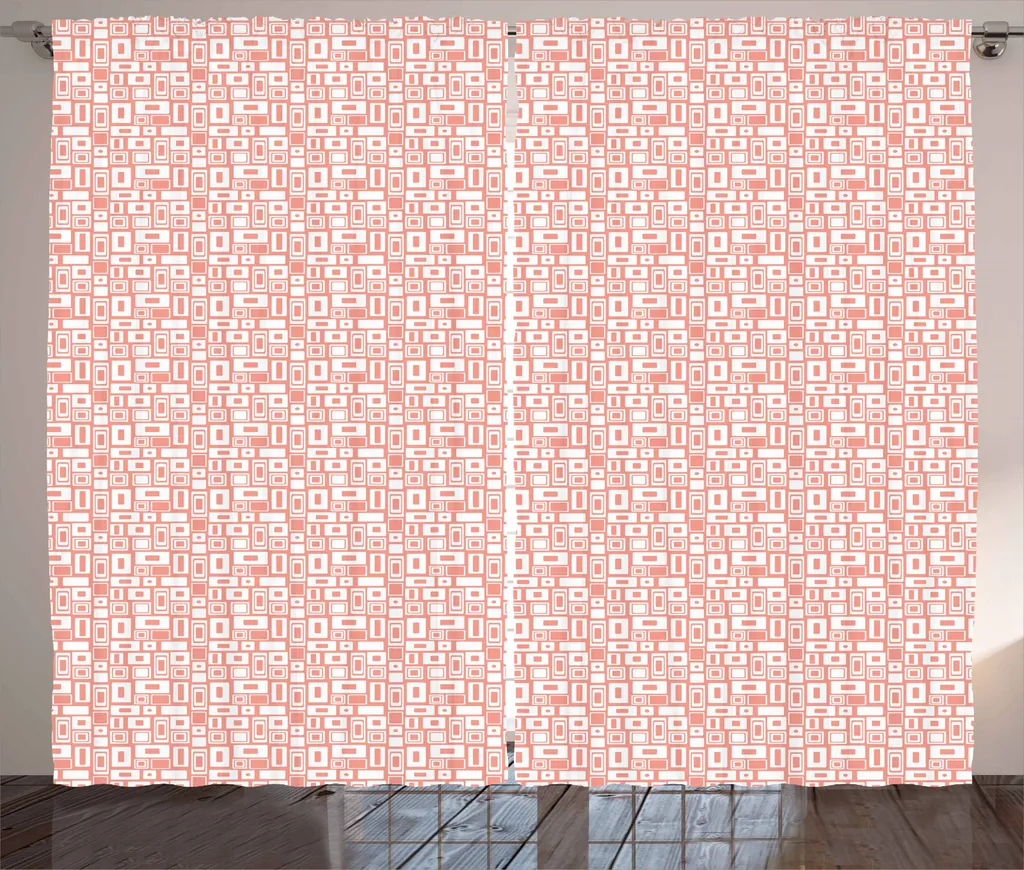 Tenda Rustica Moderna ABAKUHAUS Rosa e Bianco - Arredo Design 280x245