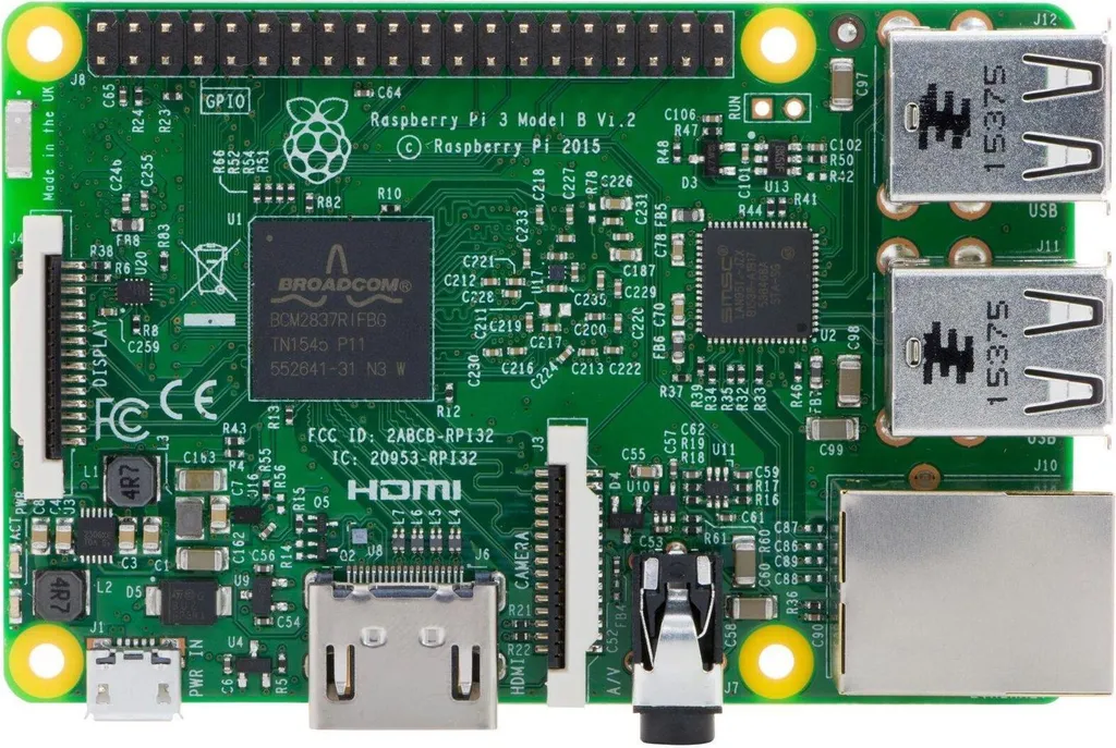 Ordinateur monocarte Raspberry Pi 3 Modèle B 1Go pour projet Linux - 2