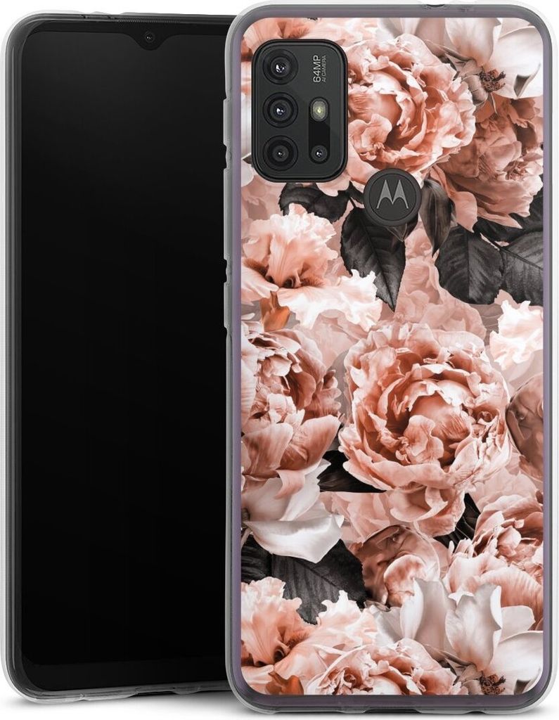 DeinDesign Handyhülle für Motorola Moto G30 Silikon Hülle Case Smartphone Schutzhülle Blume Rose Vintage