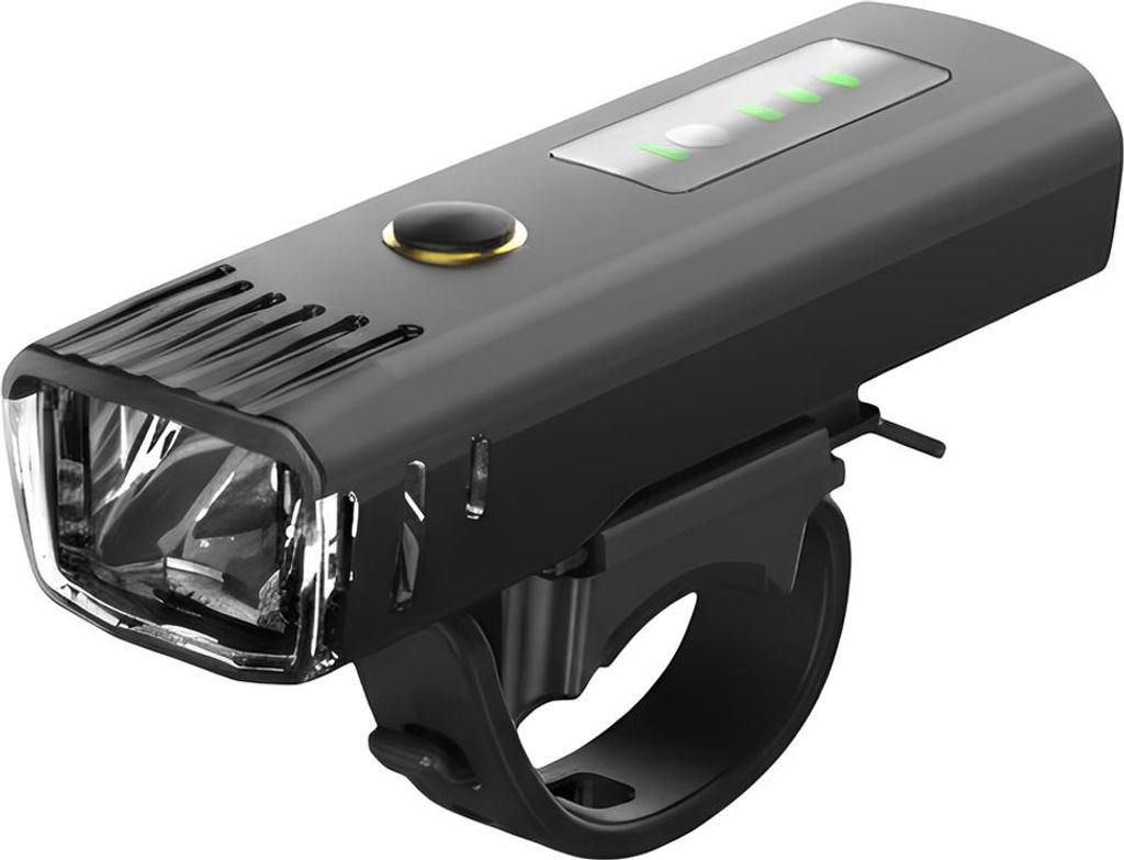 Avizar, LED-Fahrradlicht 350 Lumen Lichtsensor USB-C, Schwarz