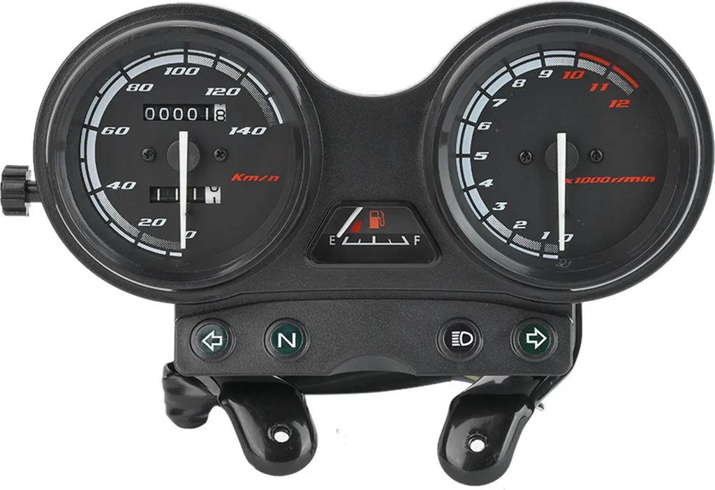 Tachymètre Moto Résistant Intempéries Kit d'Adaptation YBR 125 Noir