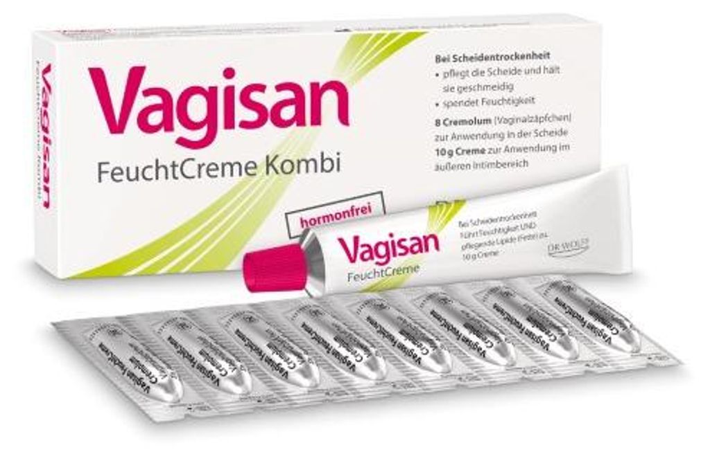 Vagisan Feuchtcreme Kombi bei Scheidentrockenheit Creme + Produktbild 