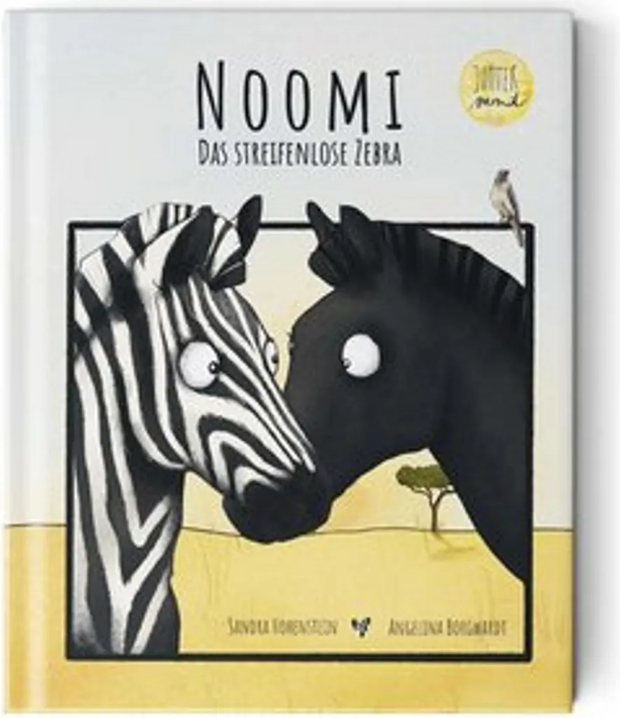 Noomi le zèbre sans rayures : peluche originale pour enfant de 30 cm