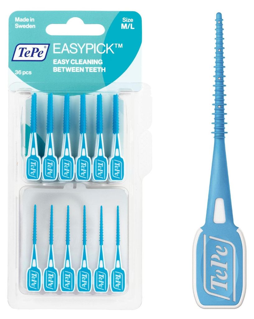 TePe EasyPick Dental Picks, blau, ISO-Größe M-L, 36 Stück, Produktbild 