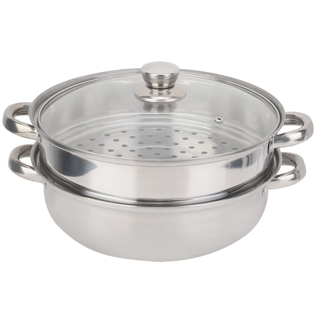 Edelstahl-Kochgeschirr 27 cm/11 Zoll 2-lagiger Dampftopf Produktbild 