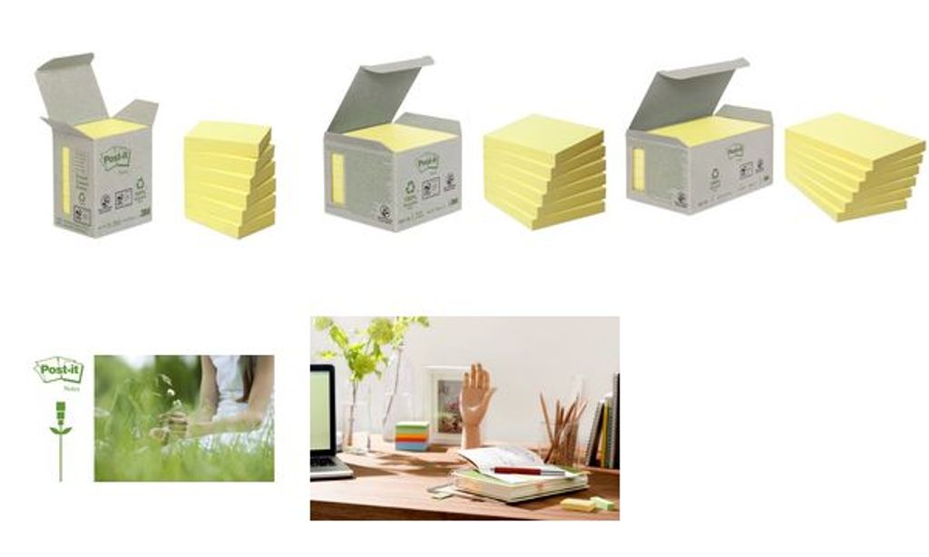 3M 6531B, 5,1 cm, 3,8 cm, 100 Blätter, box