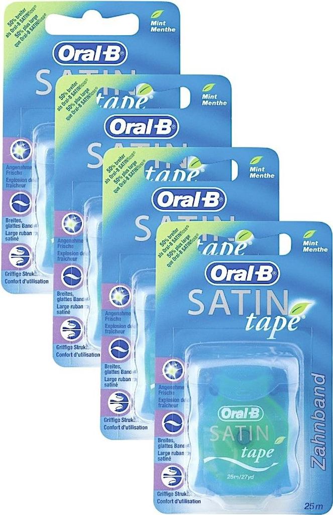 4x Oral-B Satin Tape Zahnseide a 25m Produktbild 