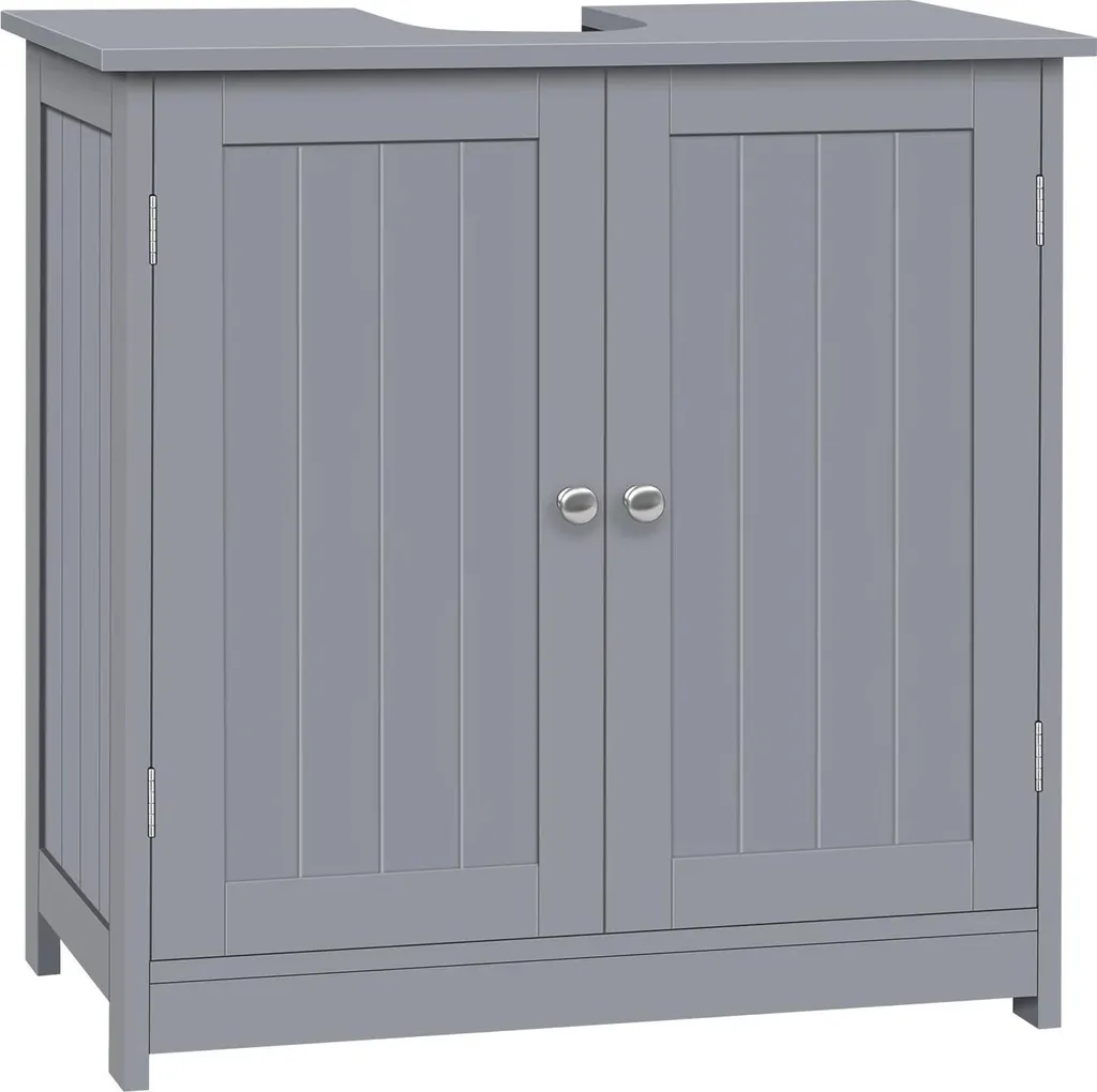 Meuble Sous-lavabo 60cm Gris : Cachez les Tuyaux et Rangez Tout !