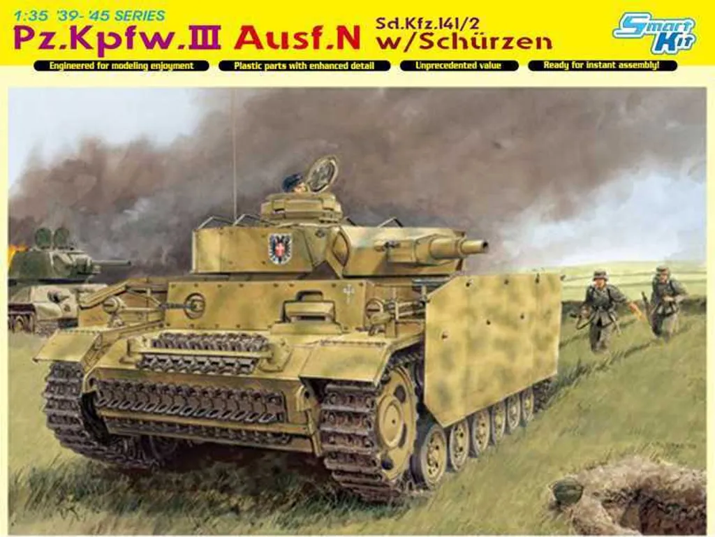 Modèle réduit Panzer III Ausf.N 1/35 montage facile haute précision 6474