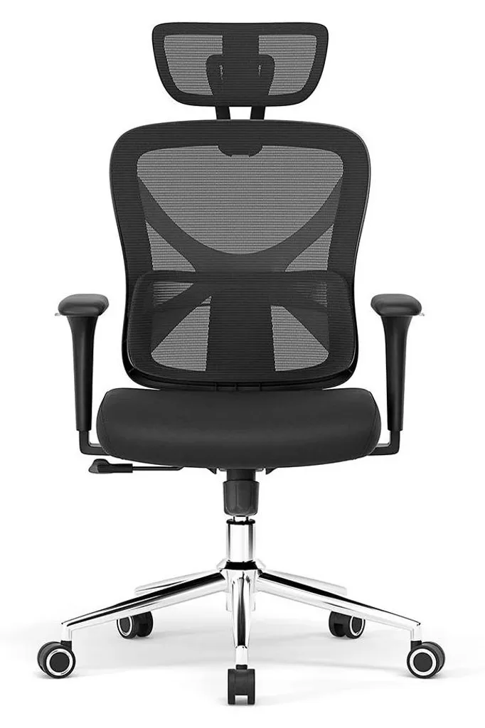 Chaise ergonomique ACGAM CG-5345M avec dossier réglable et accoudoirs 3D