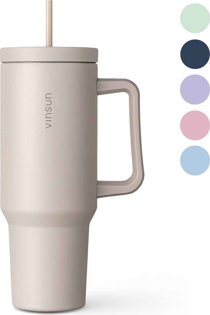 Tumbler 40oz - Thermo Becher mit Strohhalm und Henkel Produktbild 