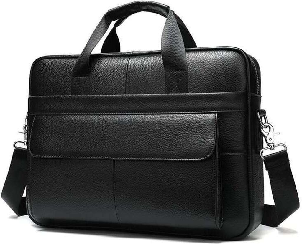 Herren Businesstasche Aktentasche, Modische Herren Handtasche Computertasche, Umhängetasche für Herren, Farbe: Schwarz