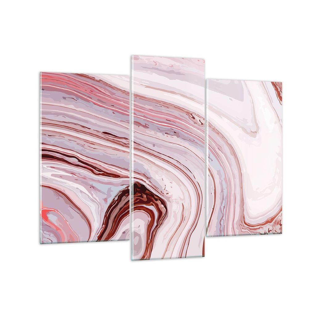Bilder auf glas - Abstraktion modern - 130x100cm - Glasbilder - Wandbilder - Kunstdruck - zum Aufhängen bereit - Wanddekoration aus Glas - Glas Bi...