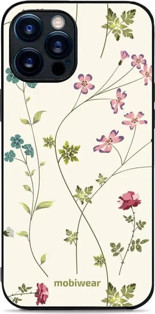 Handyhülle für iPhone 12 Pro Max, Mobiwear Glossy Case, Idyllische Blüte
